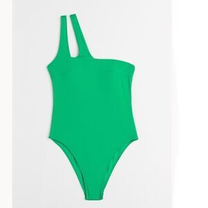 NWT H&M XL green high cut swimsuit